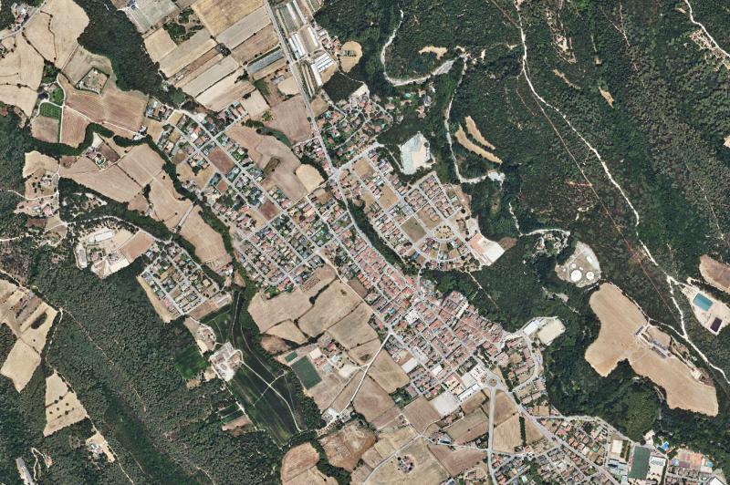 Ortofoto actual del núcleo de Sant Esteve de Palautordera