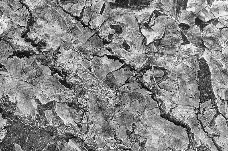 Ortofoto de 1956-1957 del núcleo de Sant Esteve Sesrovires