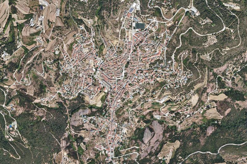 Ortofoto actual del núcleo de Sant Feliu de Codines