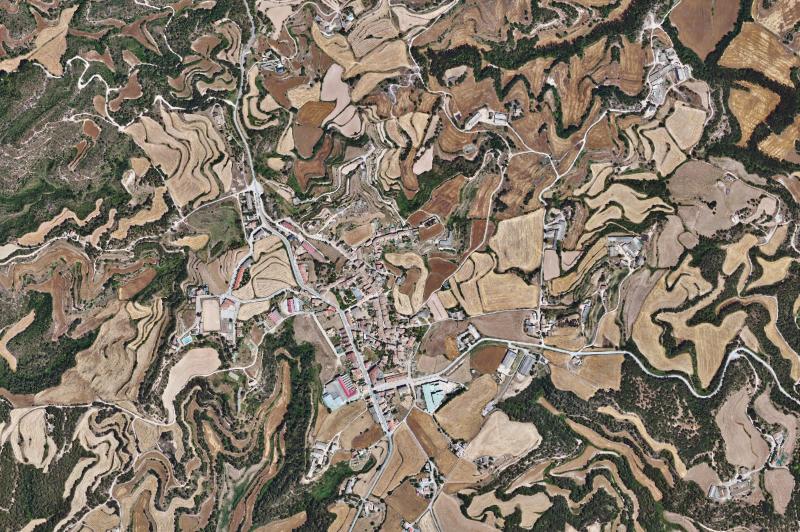 Ortofoto actual del núcleo de Sant Feliu Sasserra