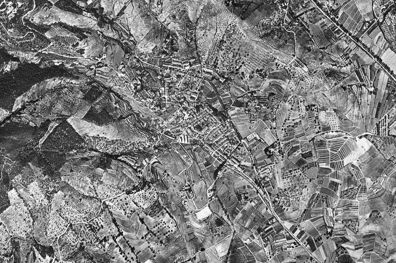 Ortofoto de 1956-1957 del núcleo de Vilassar de Dalt
