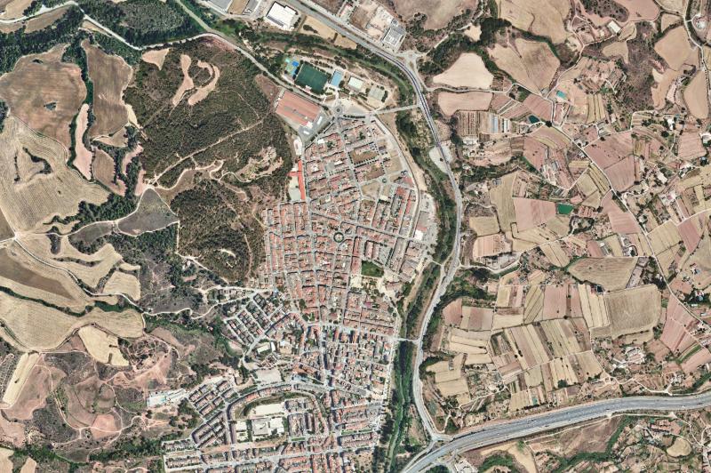 Ortofoto actual del núcleo de Sant Joan de Vilatorrada