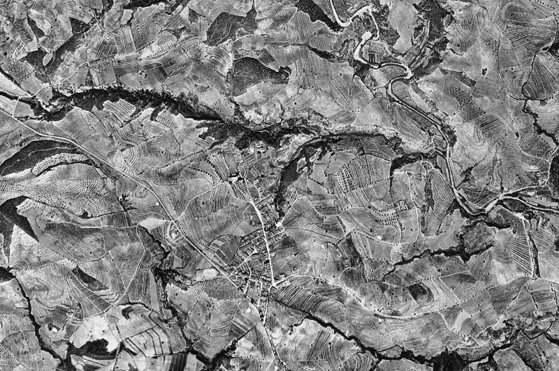 Ortofoto de 1956-1957 del núcleo de Sant Llorenç d'Hortons