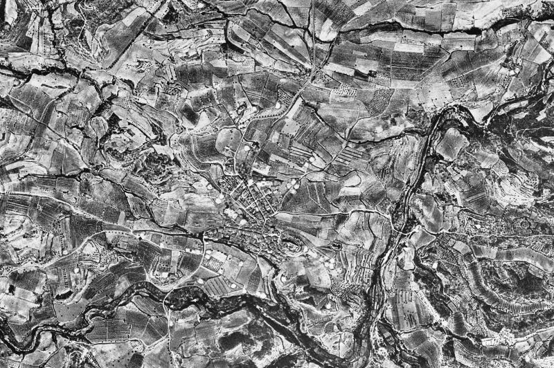 Ortofoto de 1956-1957 del núcleo de Sant Martí de Tous