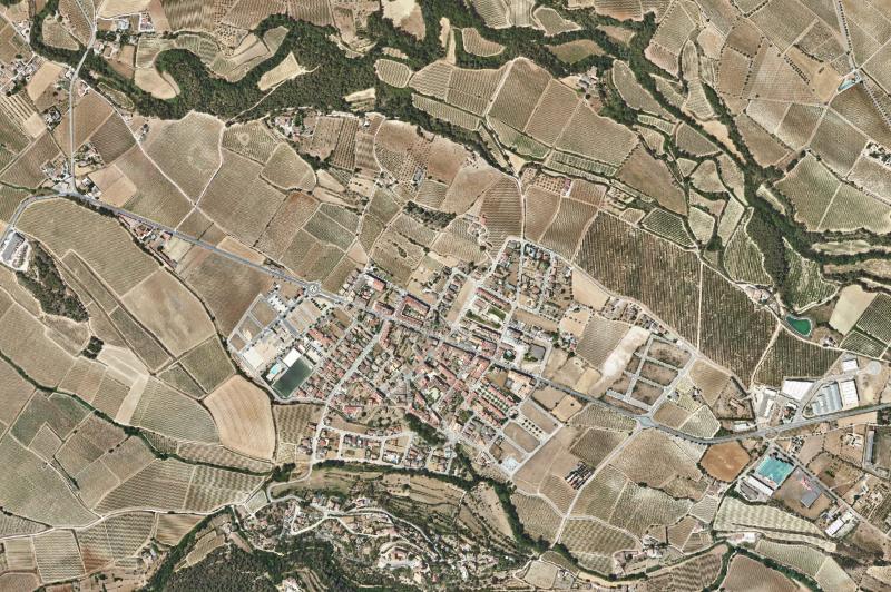 Ortofoto actual del núcleo de Sant Martí Sarroca