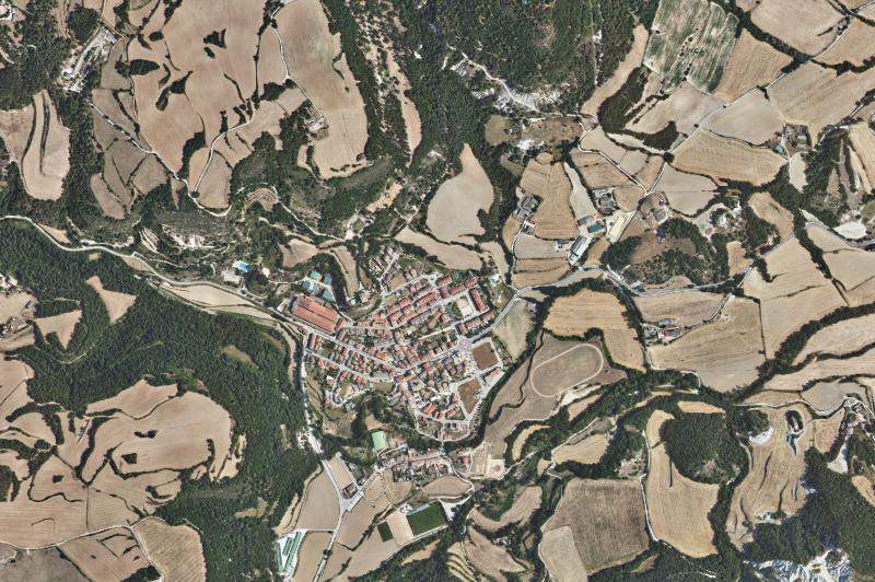 Ortofoto actual del núcleo de Santa Eulàlia de Riuprimer