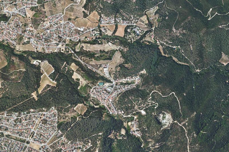 Ortofoto actual del núcleo de Santa Maria de Martorelles