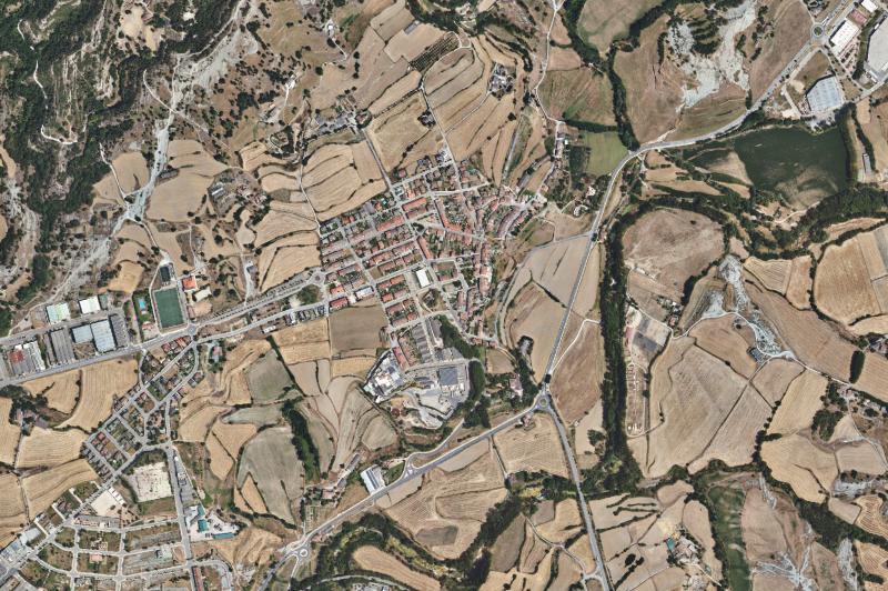 Ortofoto actual del núcleo de Sant Vicenç de Torelló