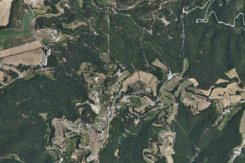 Ortofoto actual del núcleo de Sobremunt