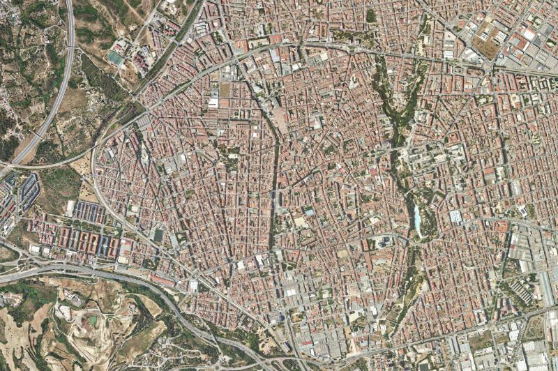 Ortofoto actual del núcleo de Terrassa