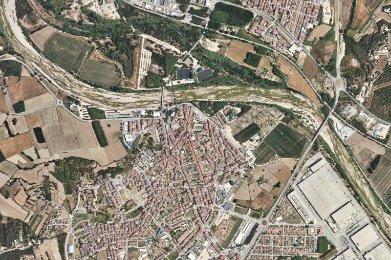 Ortofoto actual del núcleo de Tordera