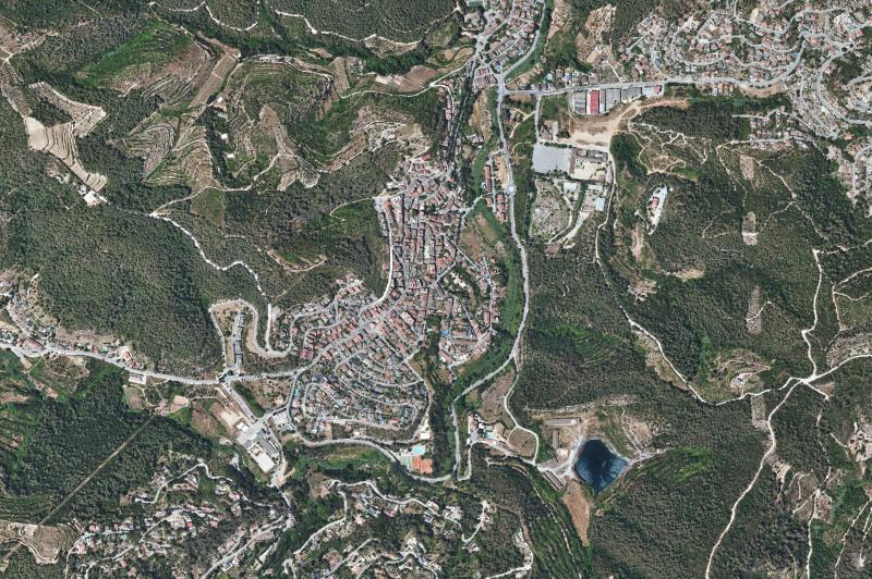 Ortofoto actual del núcleo de Torrelles de Llobregat