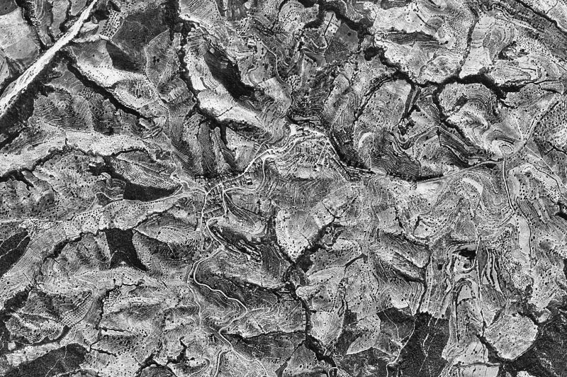 Ortofoto de 1956-1957 del núcleo de Ullastrell