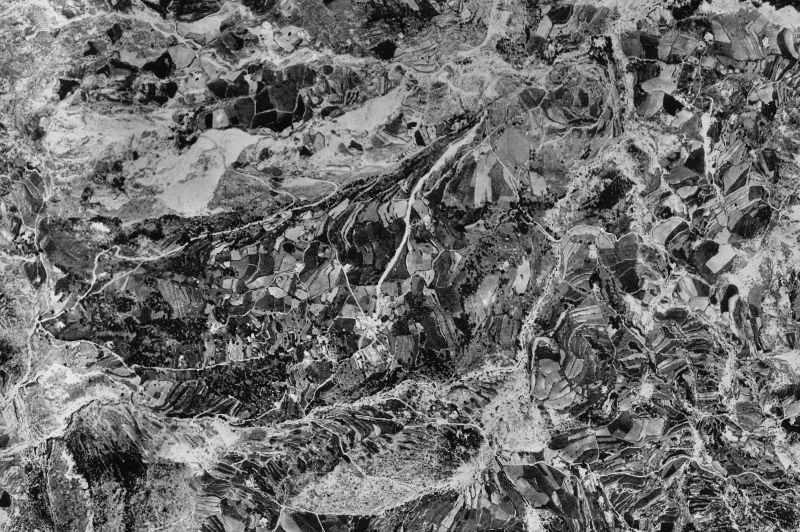 Ortofoto de 1956-1957 del núcleo de Vallcebre
