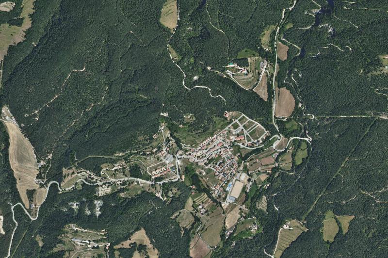 Ortofoto actual del núcleo de Vilada