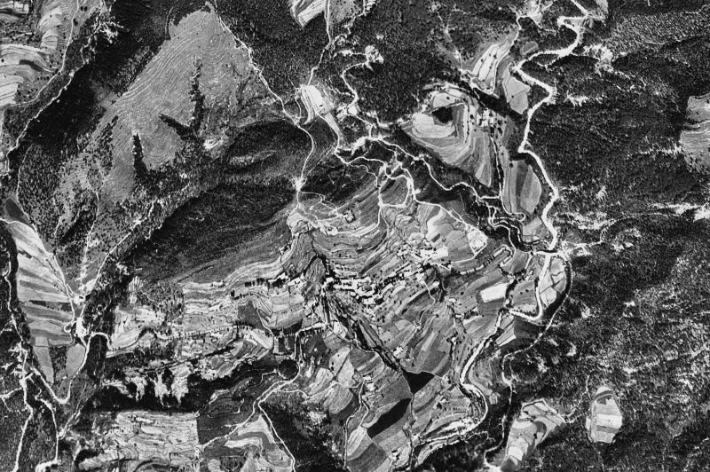 Ortofoto de 1956-1957 del núcleo de Vilada