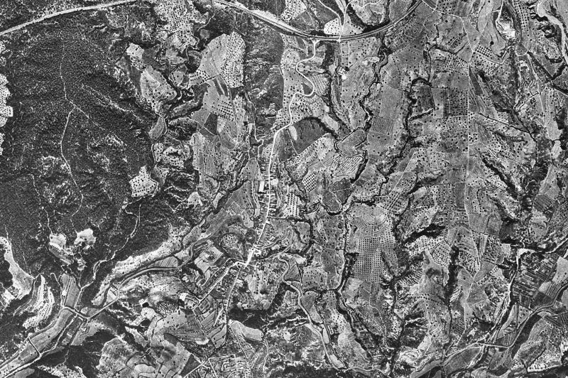 Ortofoto de 1956-1957 del núcleo de Viladecavalls