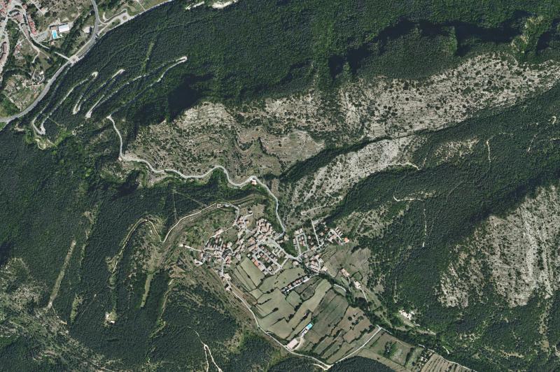 Ortofoto actual del núcleo de Sant Julià de Cerdanyola