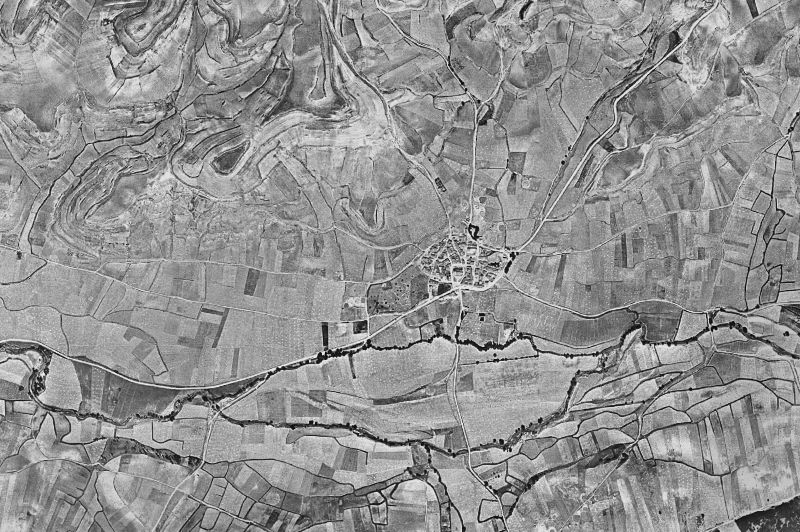 Ortofoto de 1956-1957 del núcleo de Albillos