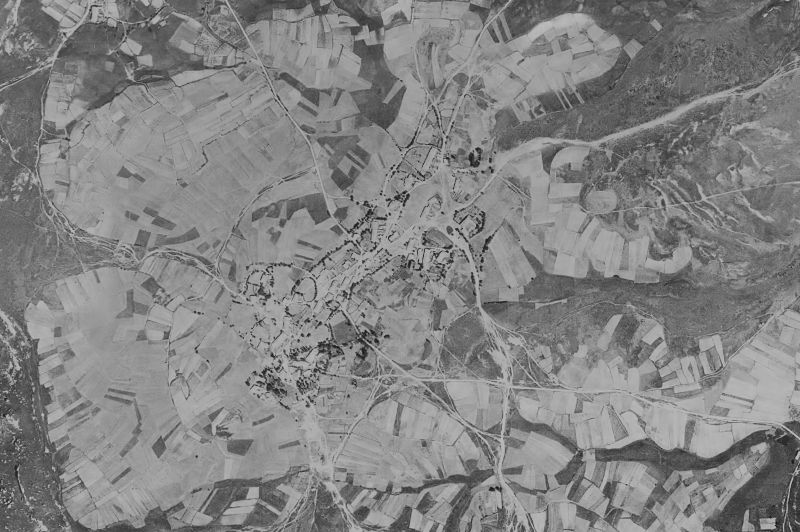 Ortofoto de 1956-1957 del núcleo de Alfoz de Santa Gadea