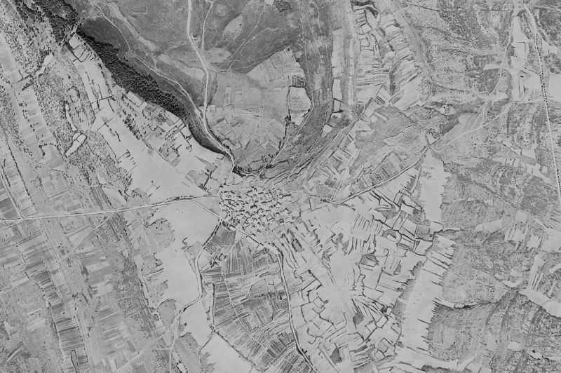 Ortofoto de 1956-1957 del núcleo de Los Altos