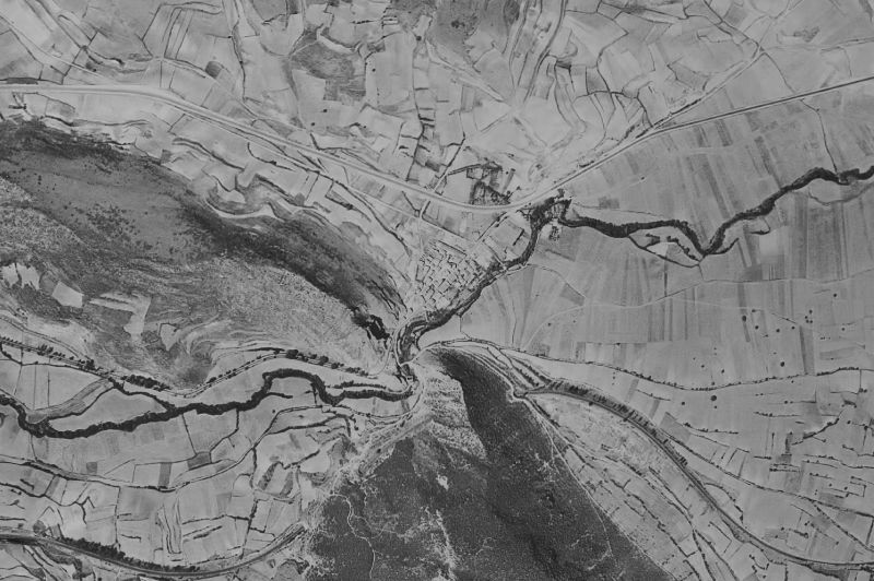 Ortofoto de 1956-1957 del núcleo de Ameyugo