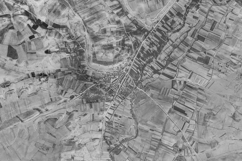 Ortofoto de 1956-1957 del núcleo de Arandilla