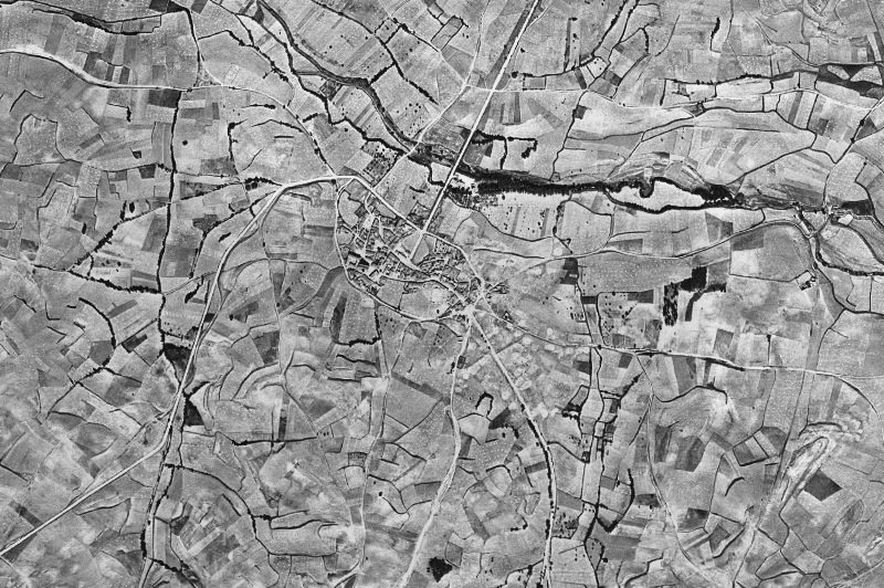 Ortofoto de 1956-1957 del núcleo de Arcos