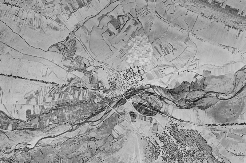 Ortofoto de 1956-1957 del núcleo de Arlanzón