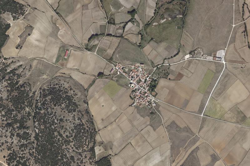 Ortofoto actual del núcleo de Atapuerca