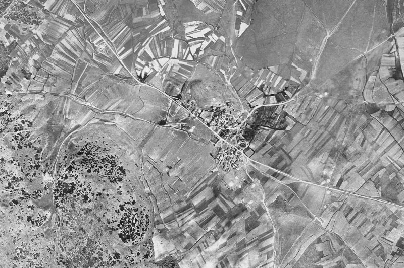 Ortofoto de 1956-1957 del núcleo de Atapuerca