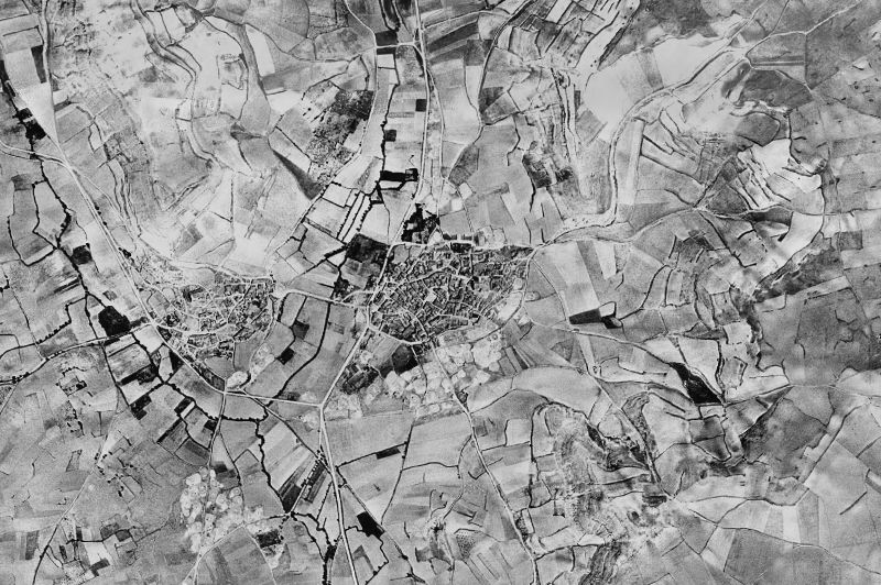 Ortofoto de 1956-1957 del núcleo de Los Balbases