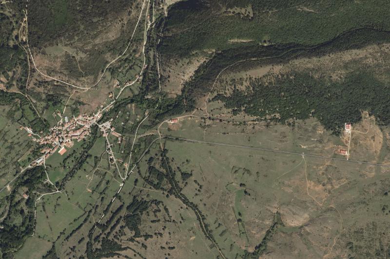 Ortofoto actual del núcleo de Barbadillo de Herreros