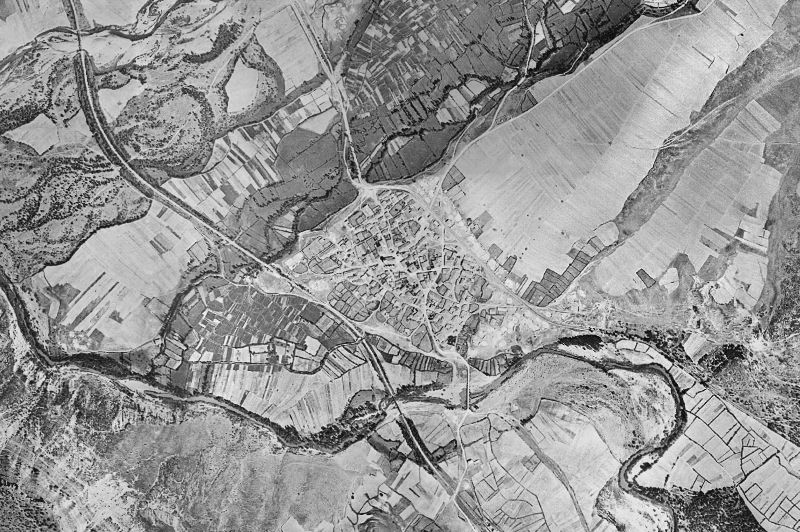 Ortofoto de 1956-1957 del núcleo de Barbadillo del Mercado