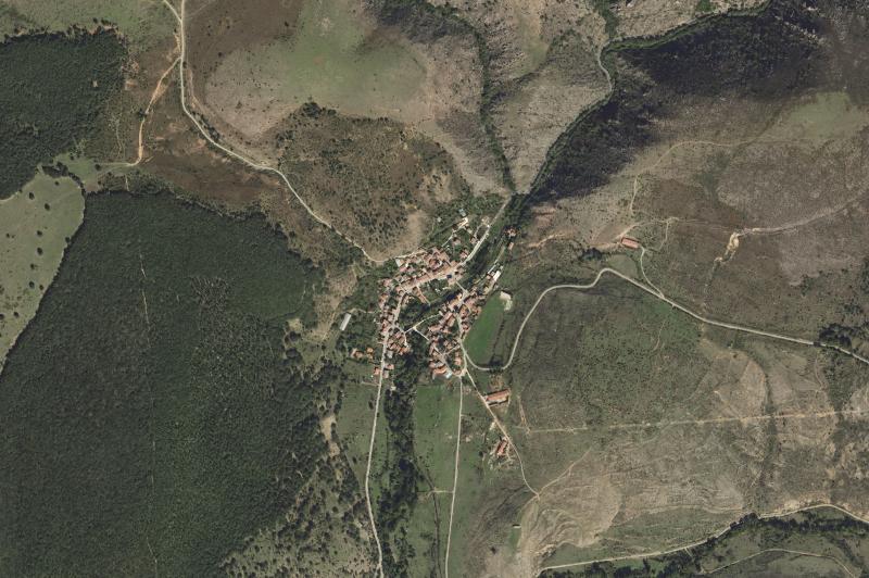 Ortofoto actual del núcleo de Barbadillo del Pez