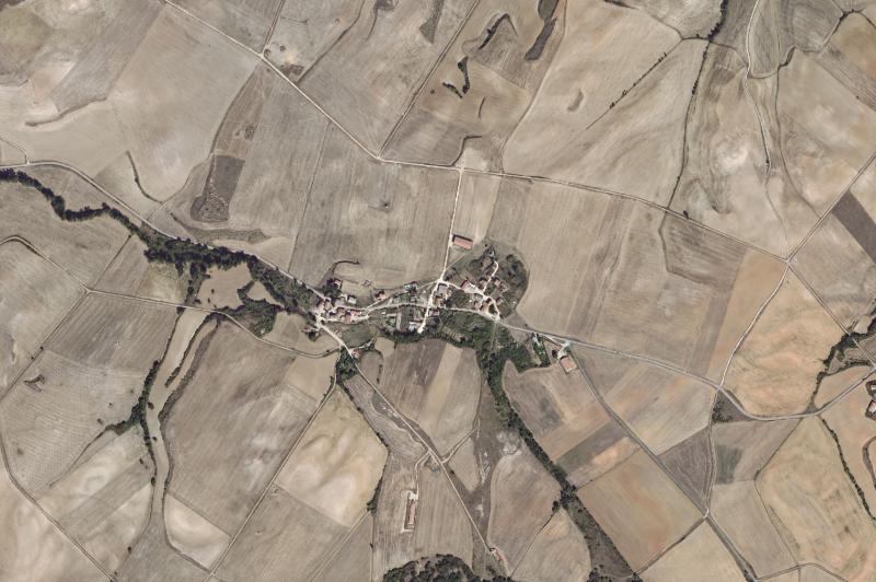 Ortofoto actual del núcleo de Barrios de Colina