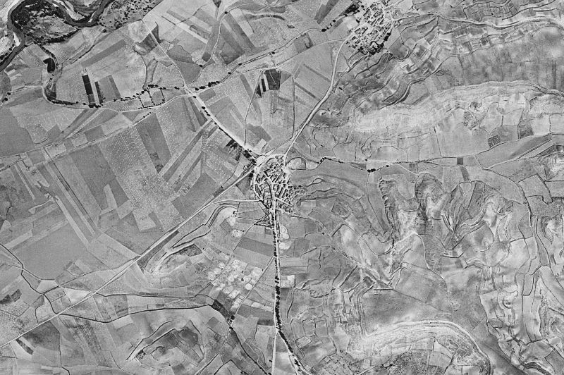 Ortofoto de 1956-1957 del núcleo de Belbimbre