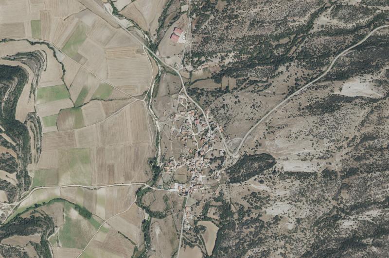 Ortofoto actual del núcleo de Berberana