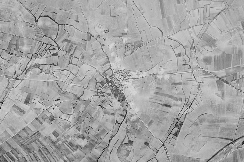 Ortofoto de 1956-1957 del núcleo de Berzosa de Bureba