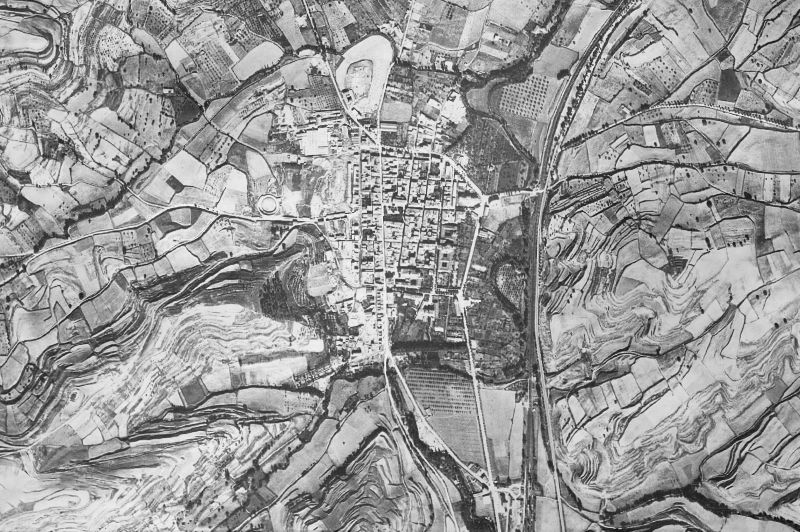 Ortofoto de 1956-1957 del núcleo de Briviesca