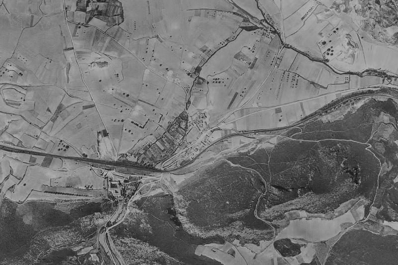Ortofoto de 1956-1957 del núcleo de Bugedo