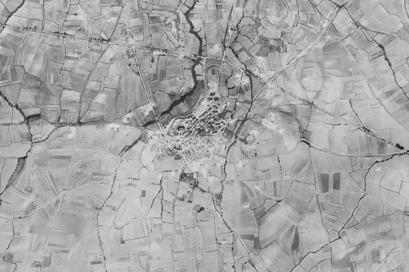 Ortofoto de 1956-1957 del núcleo de Busto de Bureba