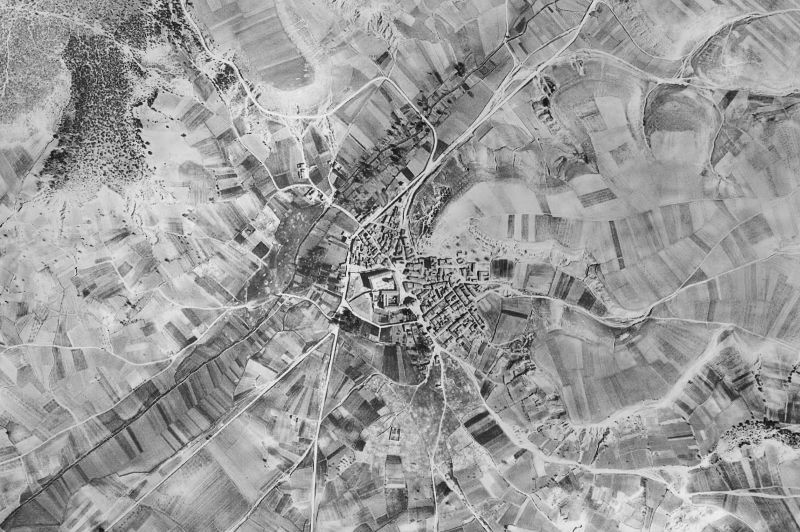 Ortofoto de 1956-1957 del núcleo de Caleruega