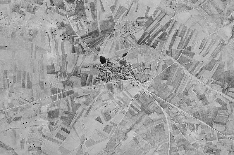 Ortofoto de 1956-1957 del núcleo de Campillo de Aranda