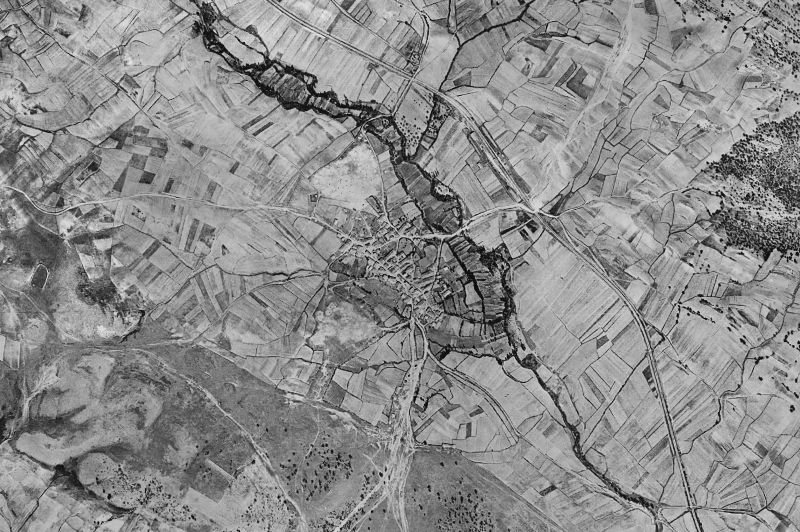 Ortofoto de 1956-1957 del núcleo de Campolara