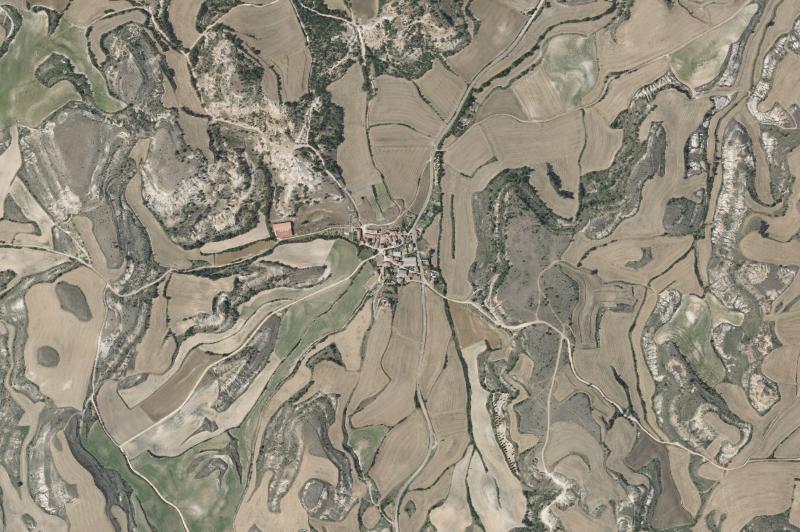 Ortofoto actual del núcleo de Carcedo de Bureba