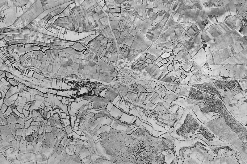 Ortofoto de 1956-1957 del núcleo de Carcedo de Burgos