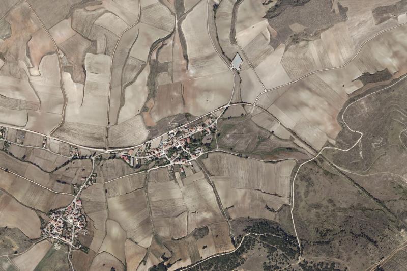 Ortofoto actual del núcleo de Cardeñuela Riopico