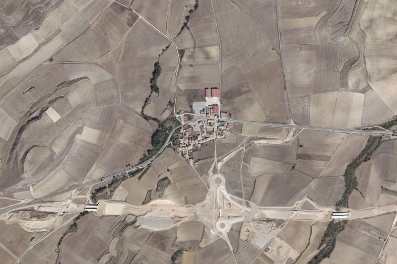 Ortofoto actual del núcleo de Castildelgado