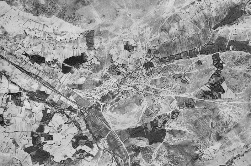 Ortofoto de 1956-1957 del núcleo de Castrillo de la Reina